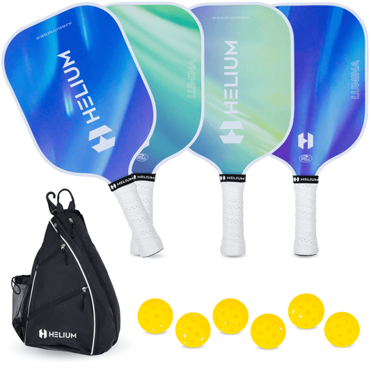 Helium Lumina Carbon Fiber Pickleball Paddle 4-Paddle Bundle