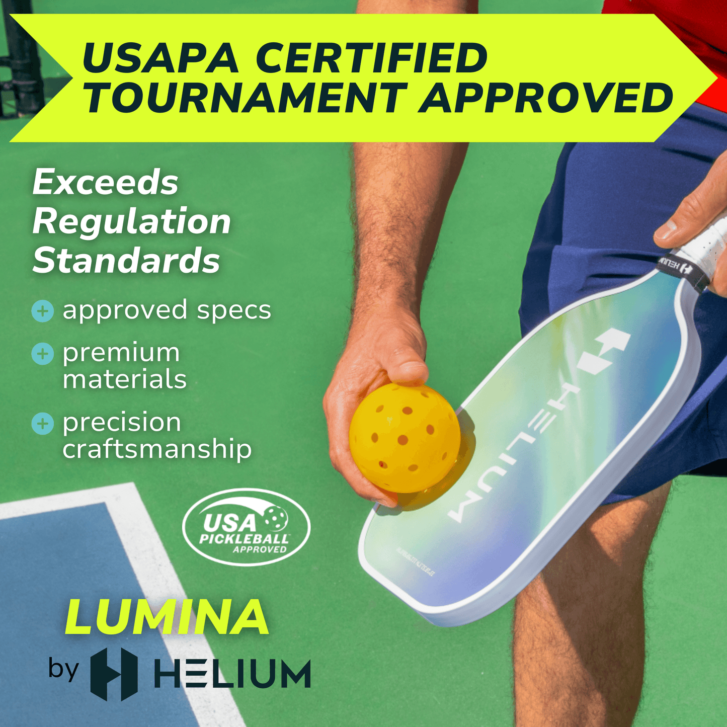 Helium Lumina Carbon Fiber Paddle - 4-Pack Bundle