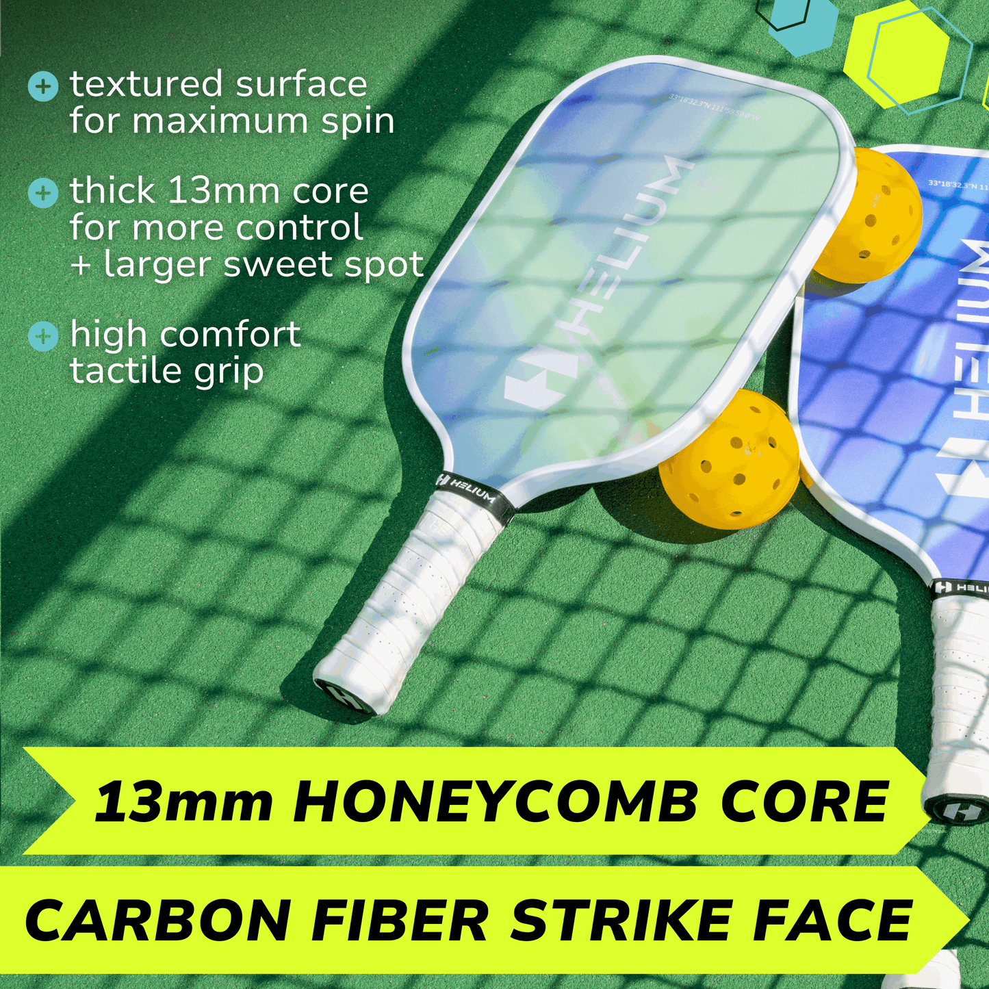 Helium Lumina Carbon Fiber Paddle - 4-Pack Bundle