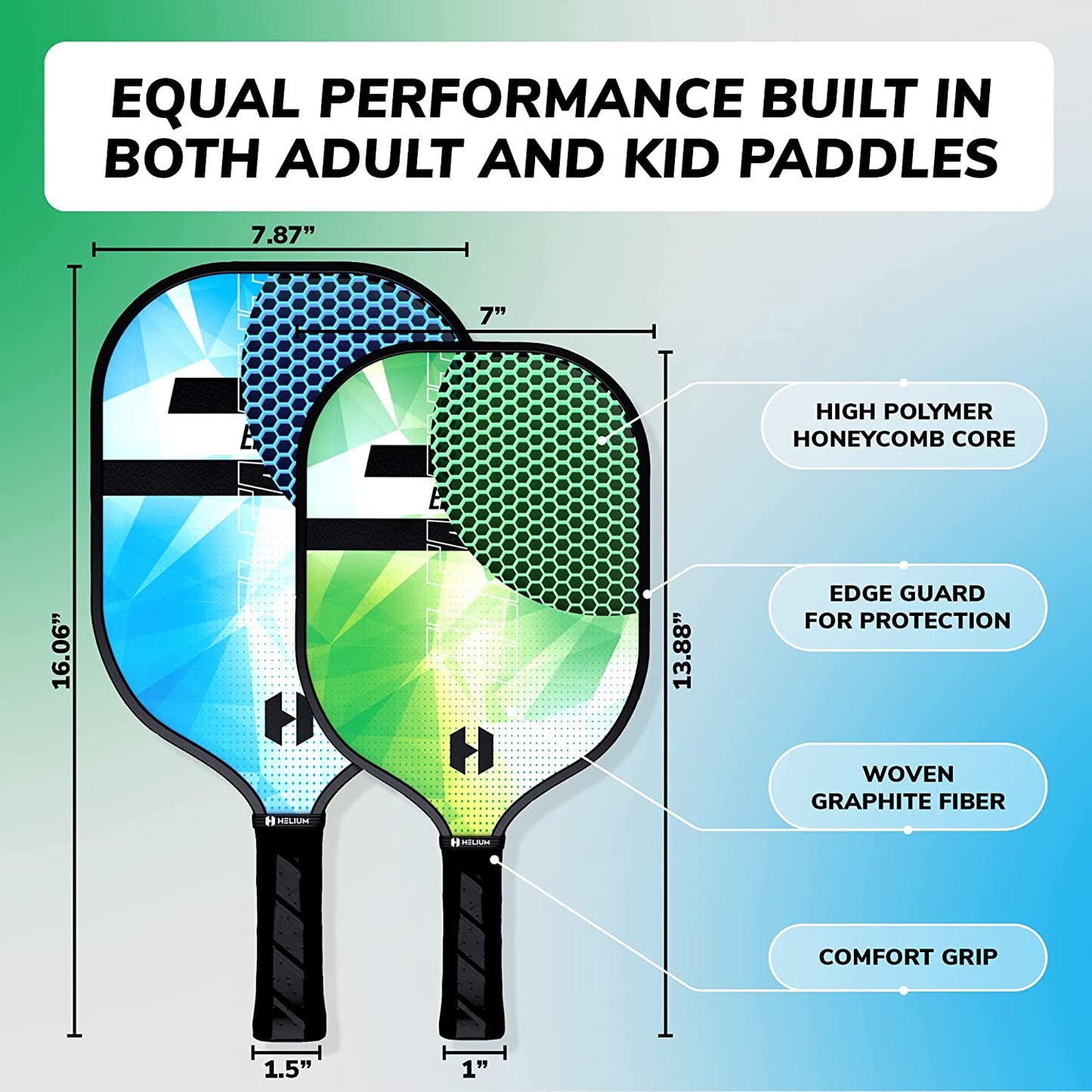 Helium Element Pickleball Paddle - Family 4-Pack Bundle