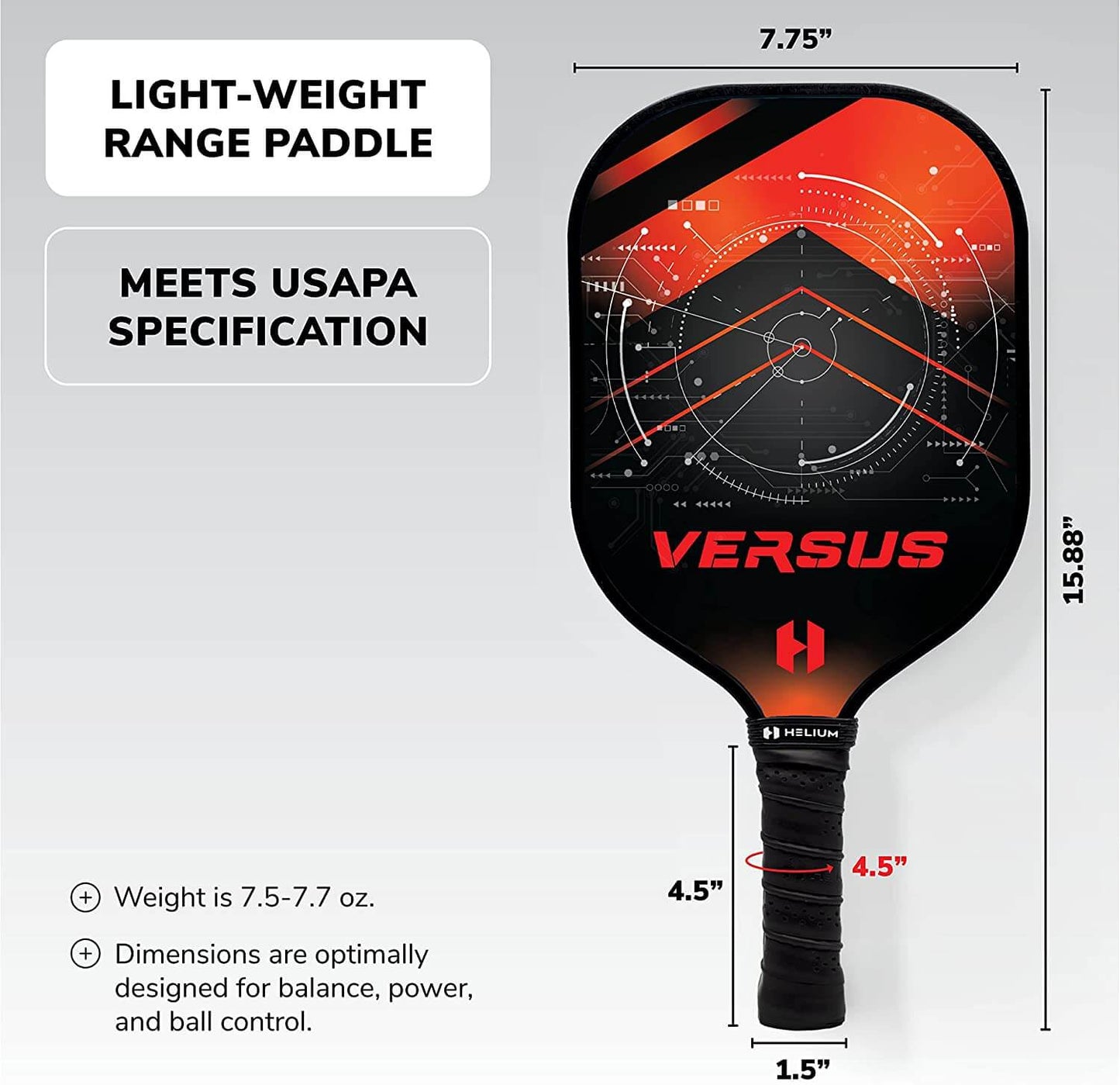 Helium Versus Fiberglass Paddle - 2-Pack Bundle