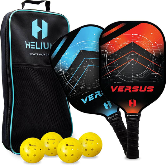 Helium Versus Fiberglass Pickleball Paddle 2-Paddle Bundle