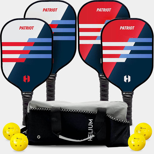 Helium Patriot Fiberglass Pickleball Paddle 4-Paddle Bundle