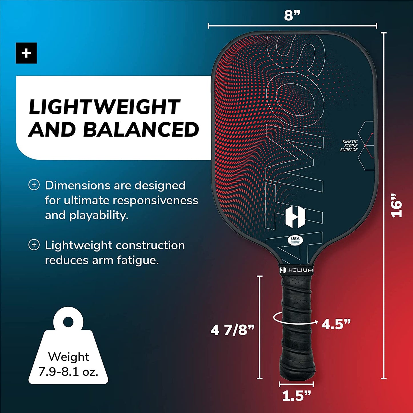 Helium Atmos Carbon Fiber Paddle - 4-Pack Bundle