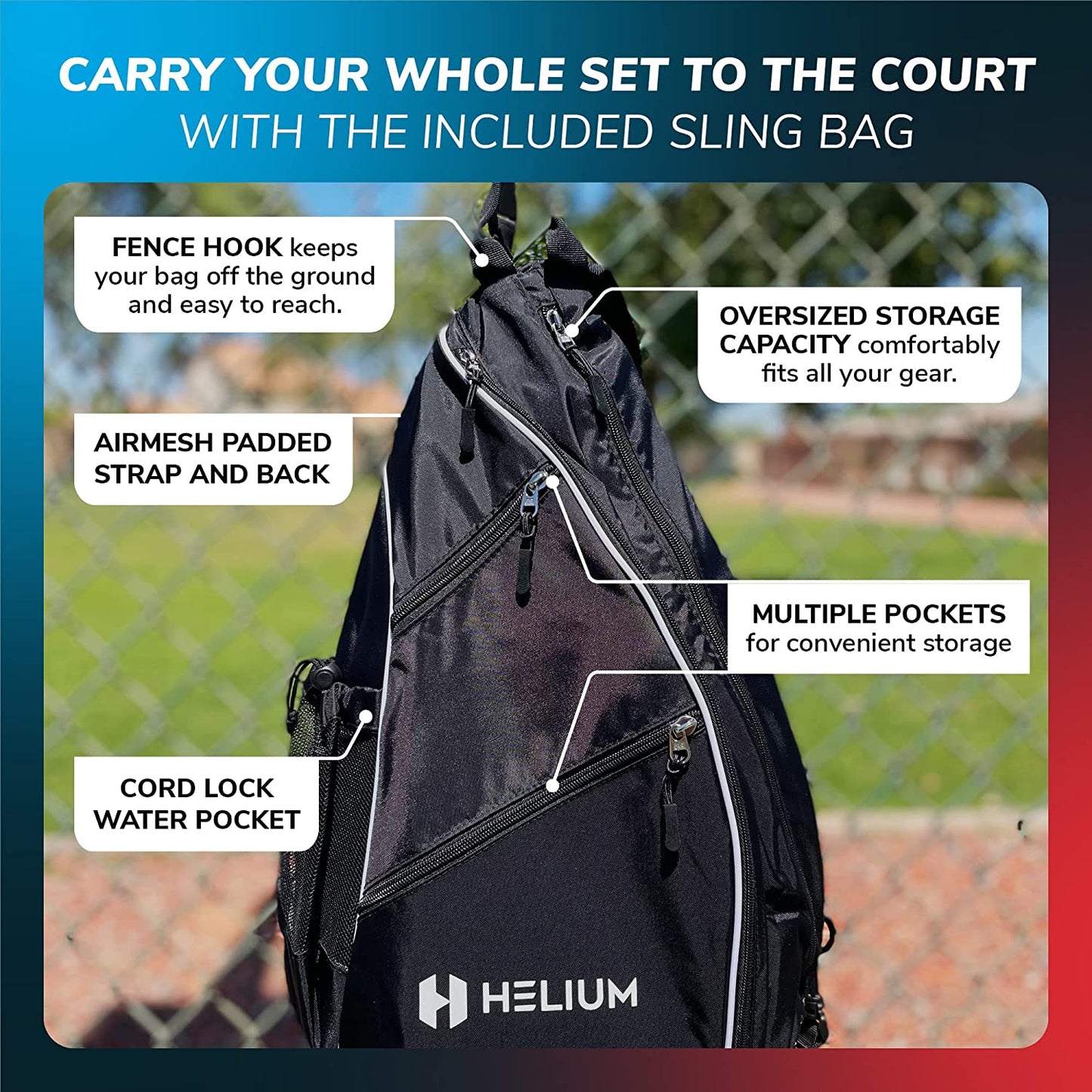 Helium Atmos Carbon Fiber Paddle - 4-Pack Bundle