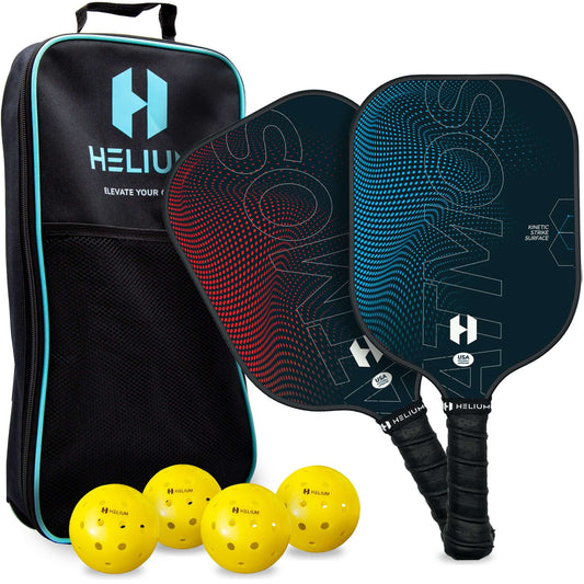 Helium Atmos Carbon Fiber Pickleball Paddle 2-Paddle Bundle